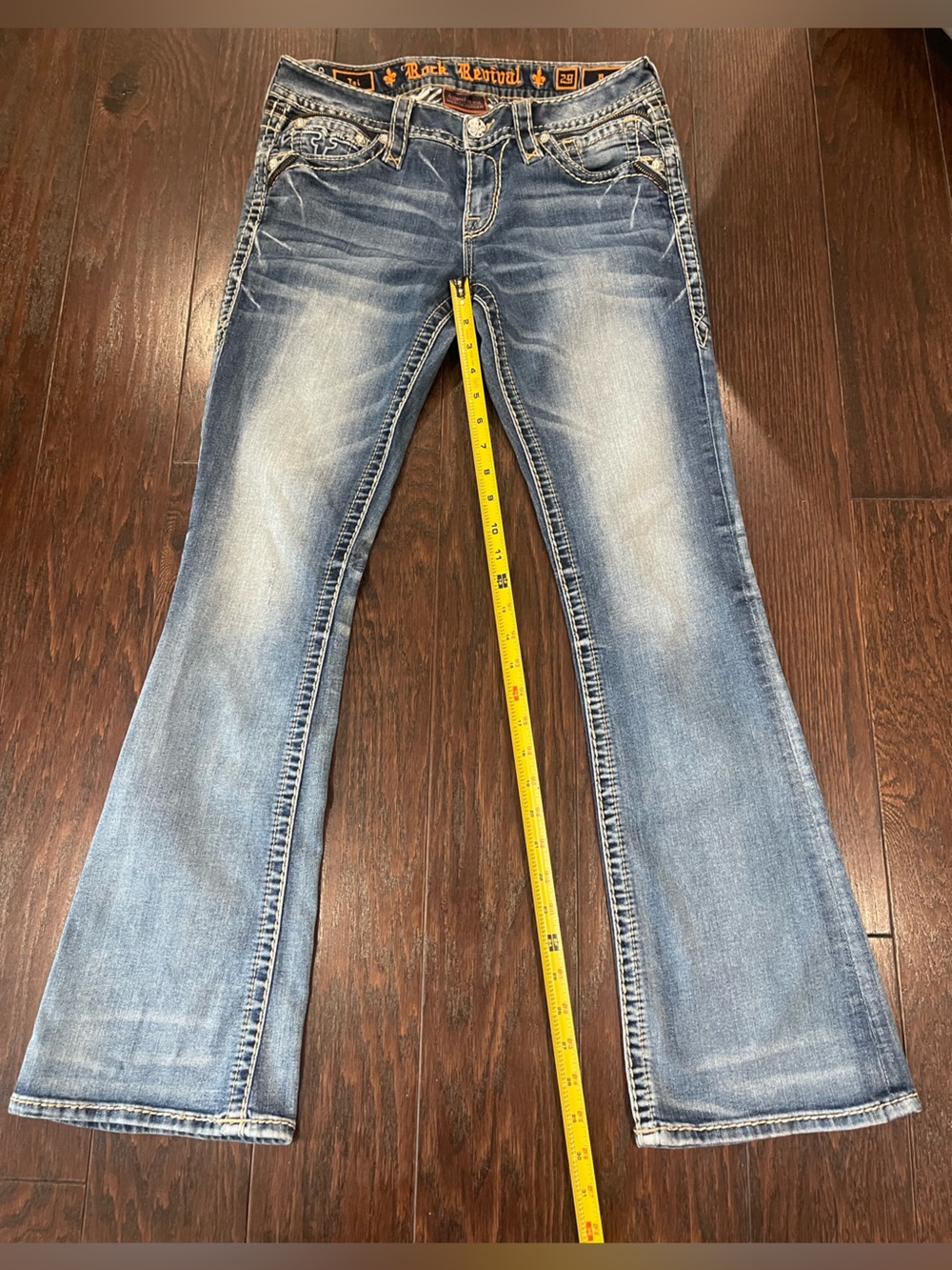 Rock Revival Women Size 29 Tai Dark Wash Boot Cut Jeans - Picture 3 of 13